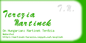 terezia martinek business card