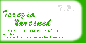 terezia martinek business card